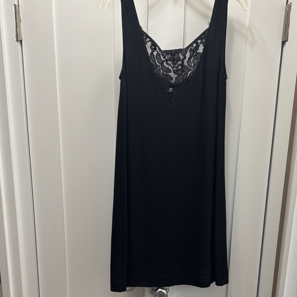 Rebecca Minkoff Black Lace-Trim Dress